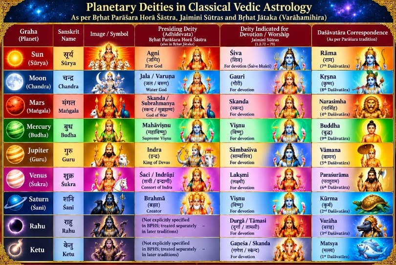Planets and Their Gods. Ancient Wisdom